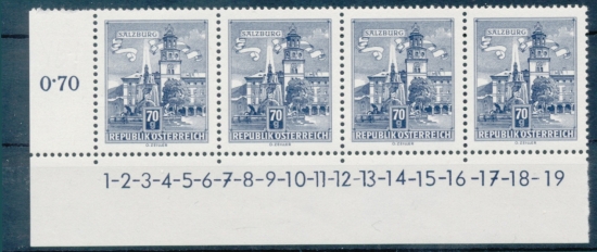 Briefmarke mit Symbolzahl(en)